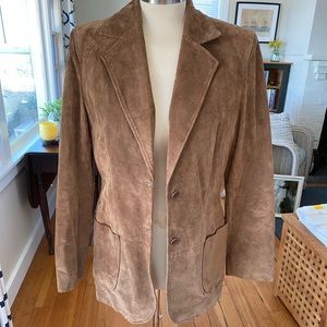 Lord & Taylor Suede Leather Jacket/Blazer